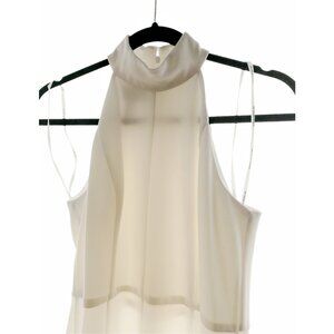 Donna Morgan White Midi Sheath Dress